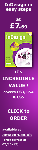 indesign in easy steps book