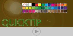 detail of multiple global swatches in the Swatches panel